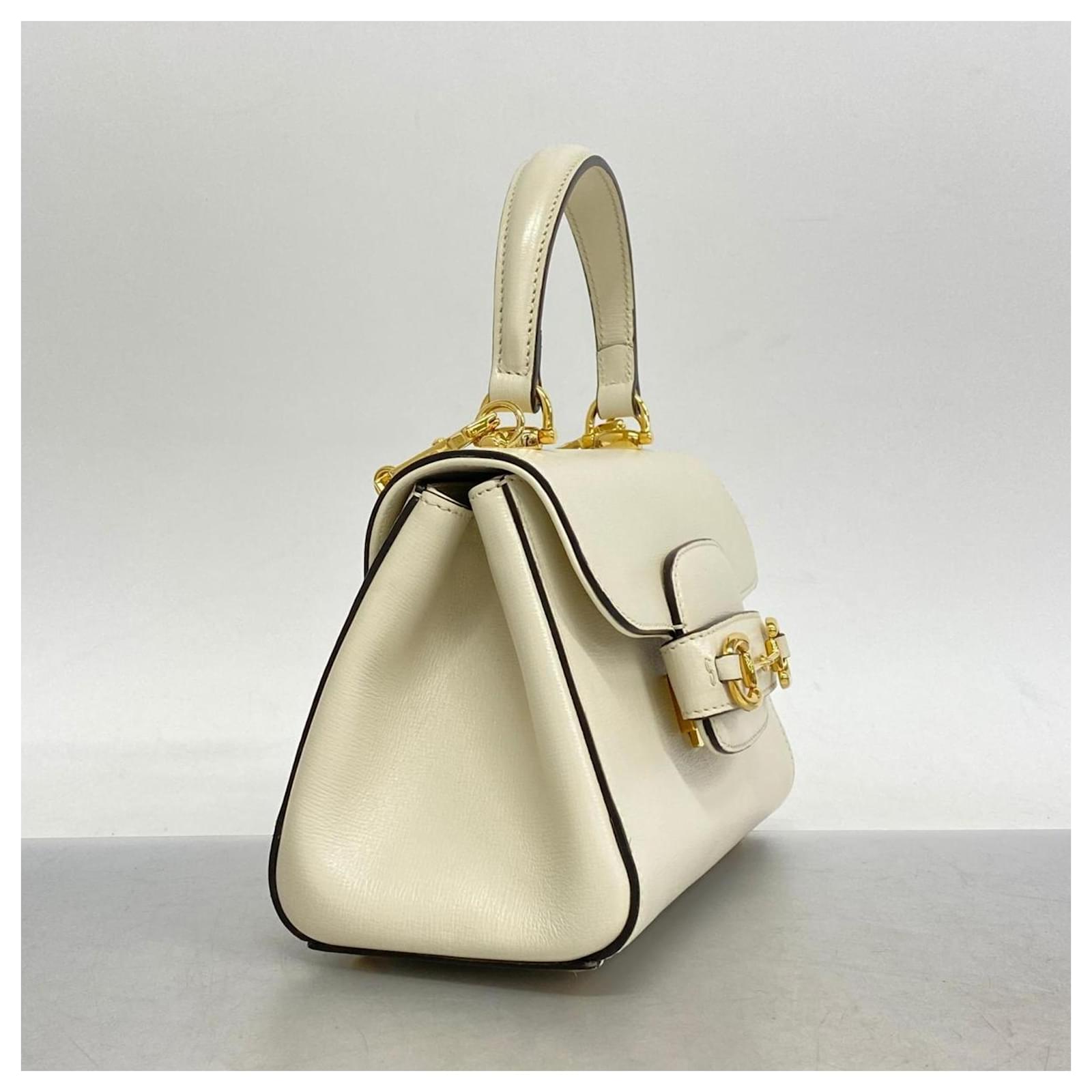 Horsebit Mini Handbag - White