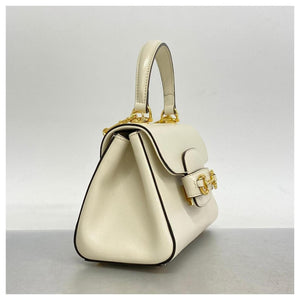 Horsebit Mini Handbag - White