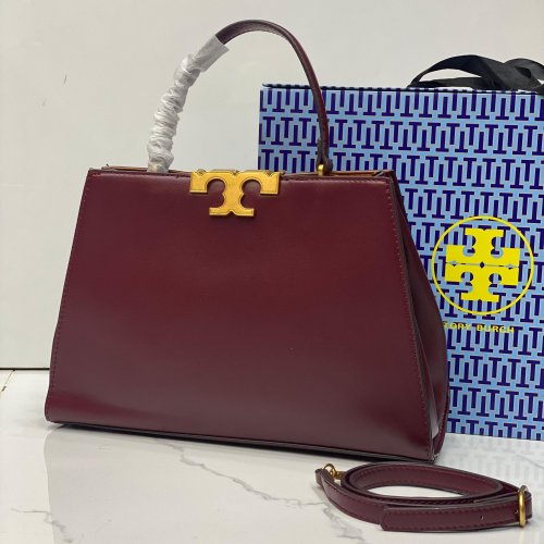 TORY BURCH Women's Eleanor Satchel - Maroon