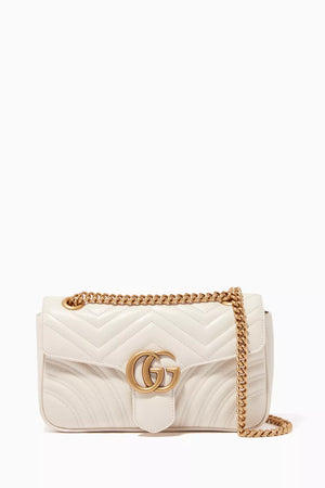 GG Marmont Shoulder Bag - White