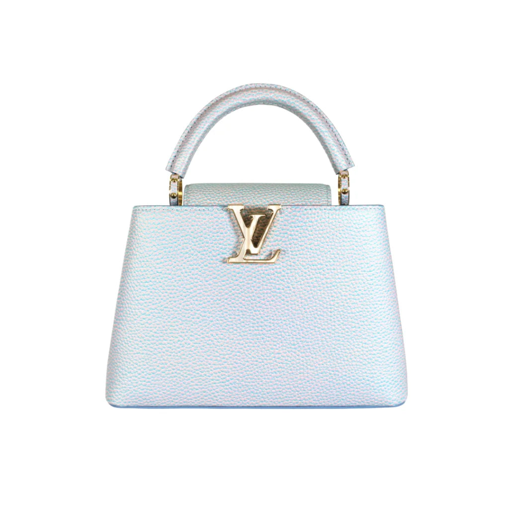 LV Capucines MM Bag - Light Blue