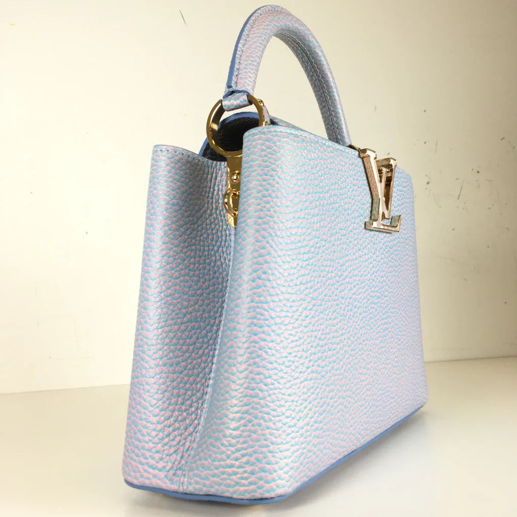 LV Capucines MM Bag - Light Blue