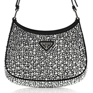 PRADA Cleo Crystal Bag - Black