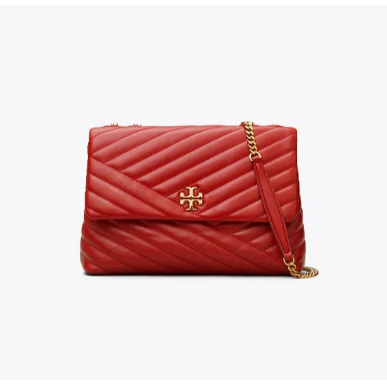 TORY BURCH Women's Kira Chevron Small Shoulder Bag - Red