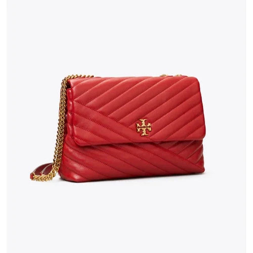 TORY BURCH Women's Kira Chevron Small Shoulder Bag - Red