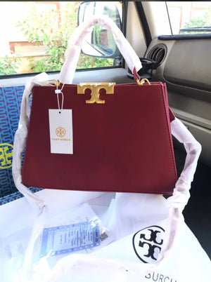 TORY BURCH Women's Eleanor Satchel - Maroon