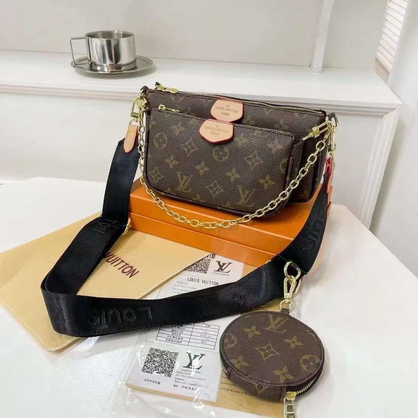 LV Multi Pochette Bag - Black