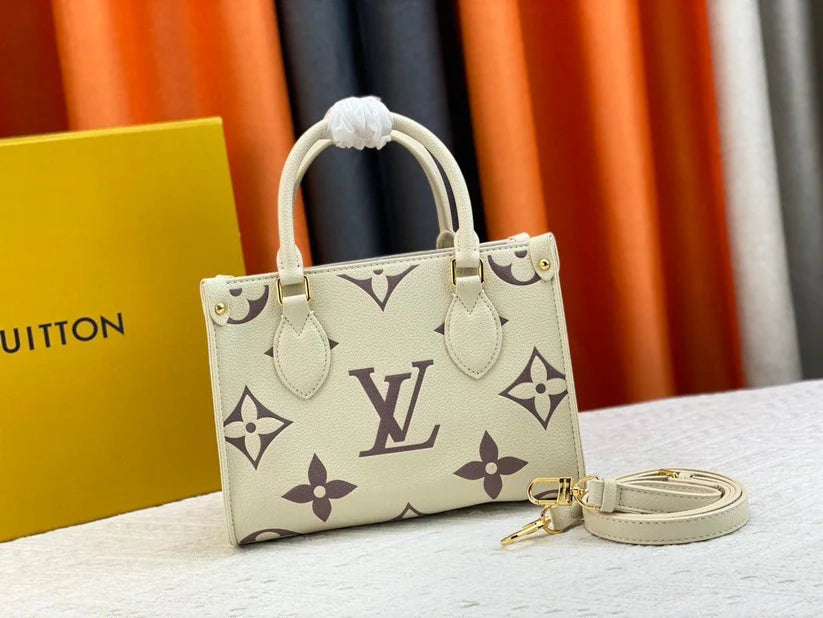 LV Onthego Small PM Monogram Canvas - Beige