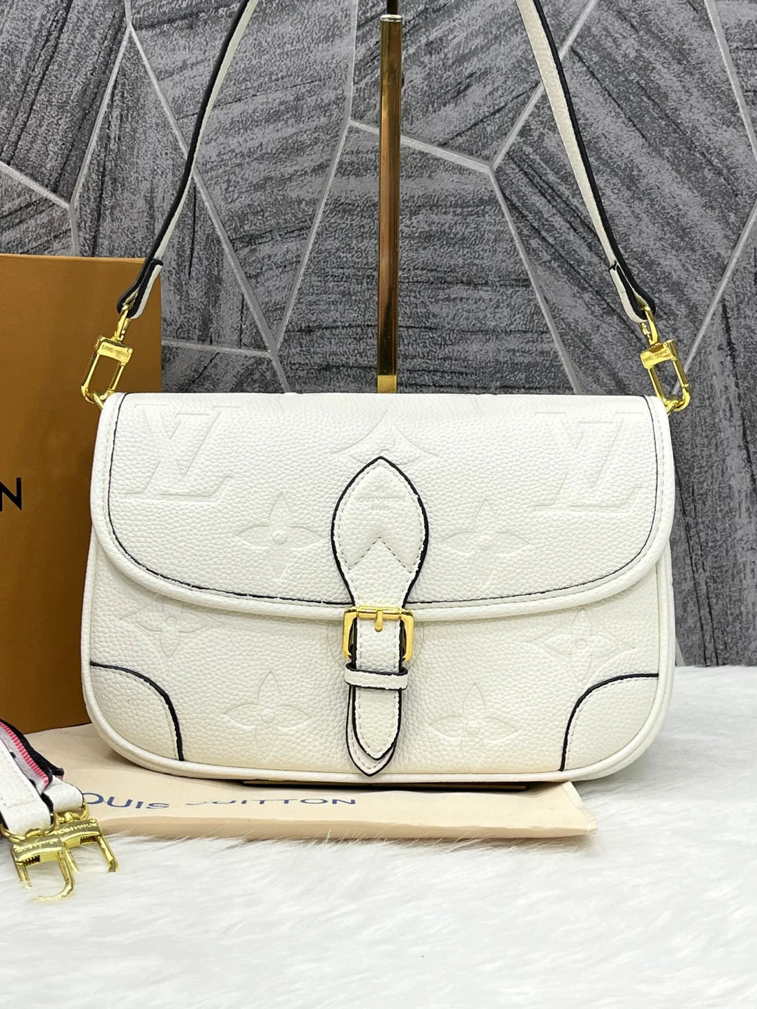 LV Diane Monogram Empreinte - White