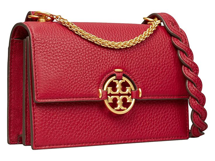 TORY BURCH Women's Miller leather Shoulder Bag - Red