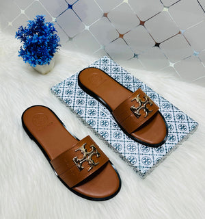 TB Women's Ines Slides - Brown