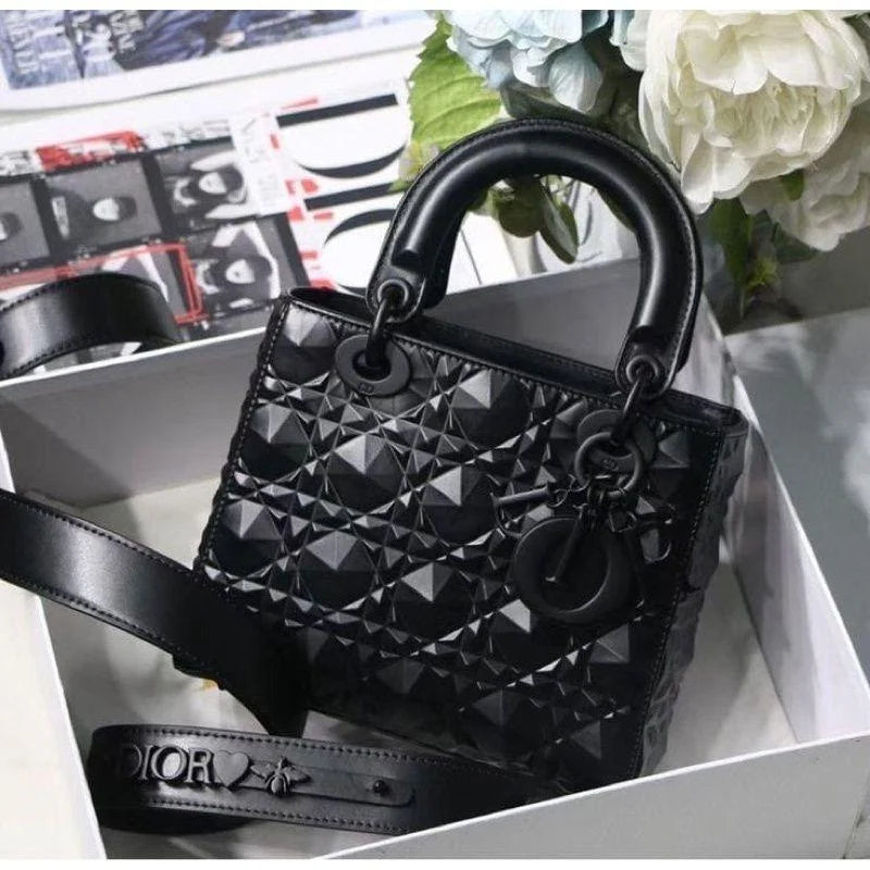 Small Lady Dior Bag - Black