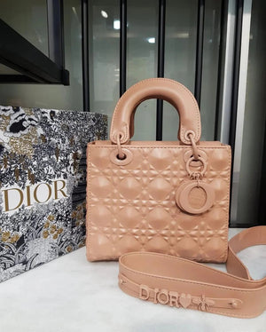 Small Lady Dior Bag - Pink