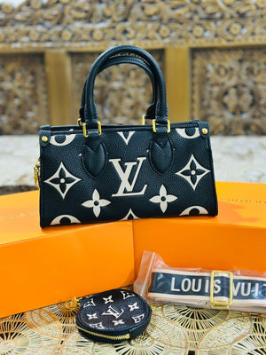 LV OnTheGo East West Monogram Reverse Canvas - Black