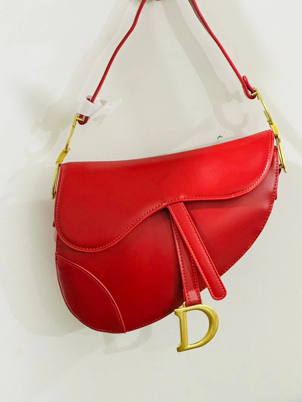 CD Saddle Bag with Strap - Red