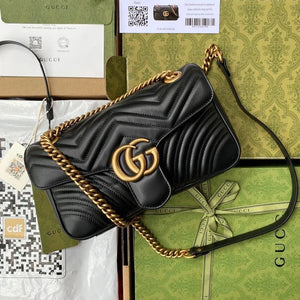 GG Marmont Shoulder Bag - Black