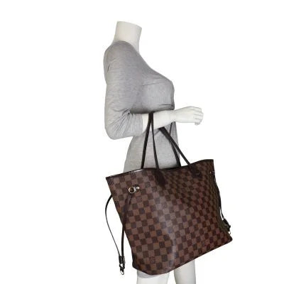 LV Neverfull MM Tote Bag - Brown (Check)