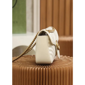 GG Marmont Shoulder Bag - White