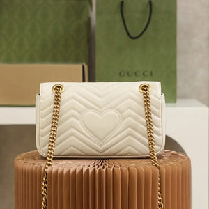 GG Marmont Shoulder Bag - White