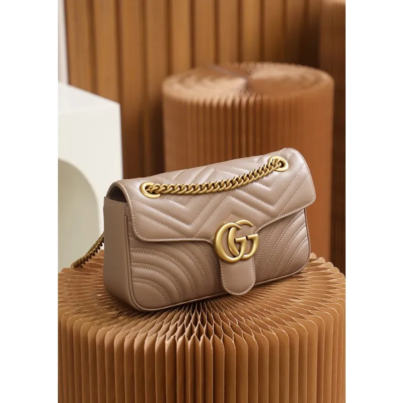 GG Marmont Shoulder Bag - Beige