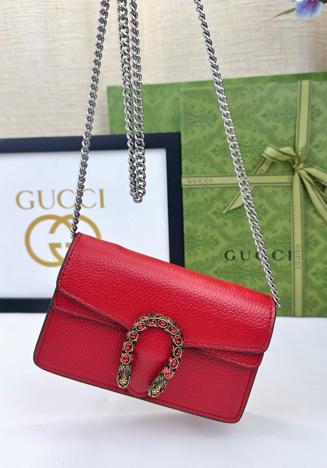 Mini Dionysus Shoulder Bag - Red (Full)