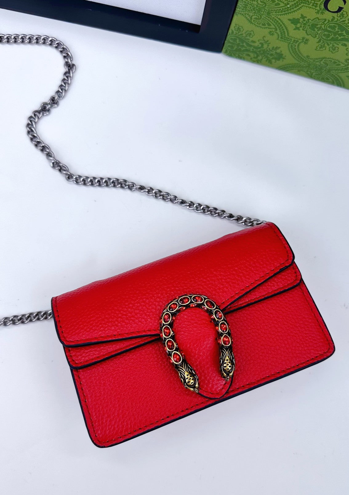 Mini Dionysus Shoulder Bag - Red (Full)